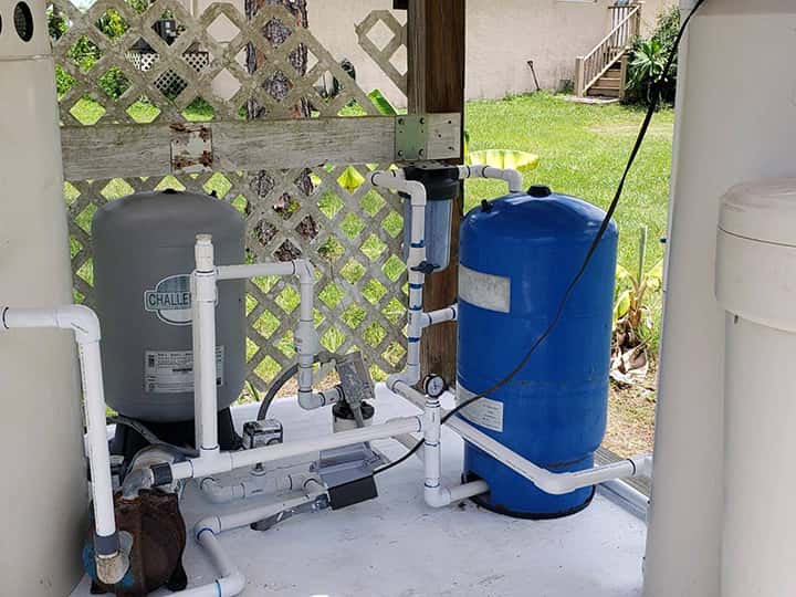Whole home water filtration system in North Port, FL.